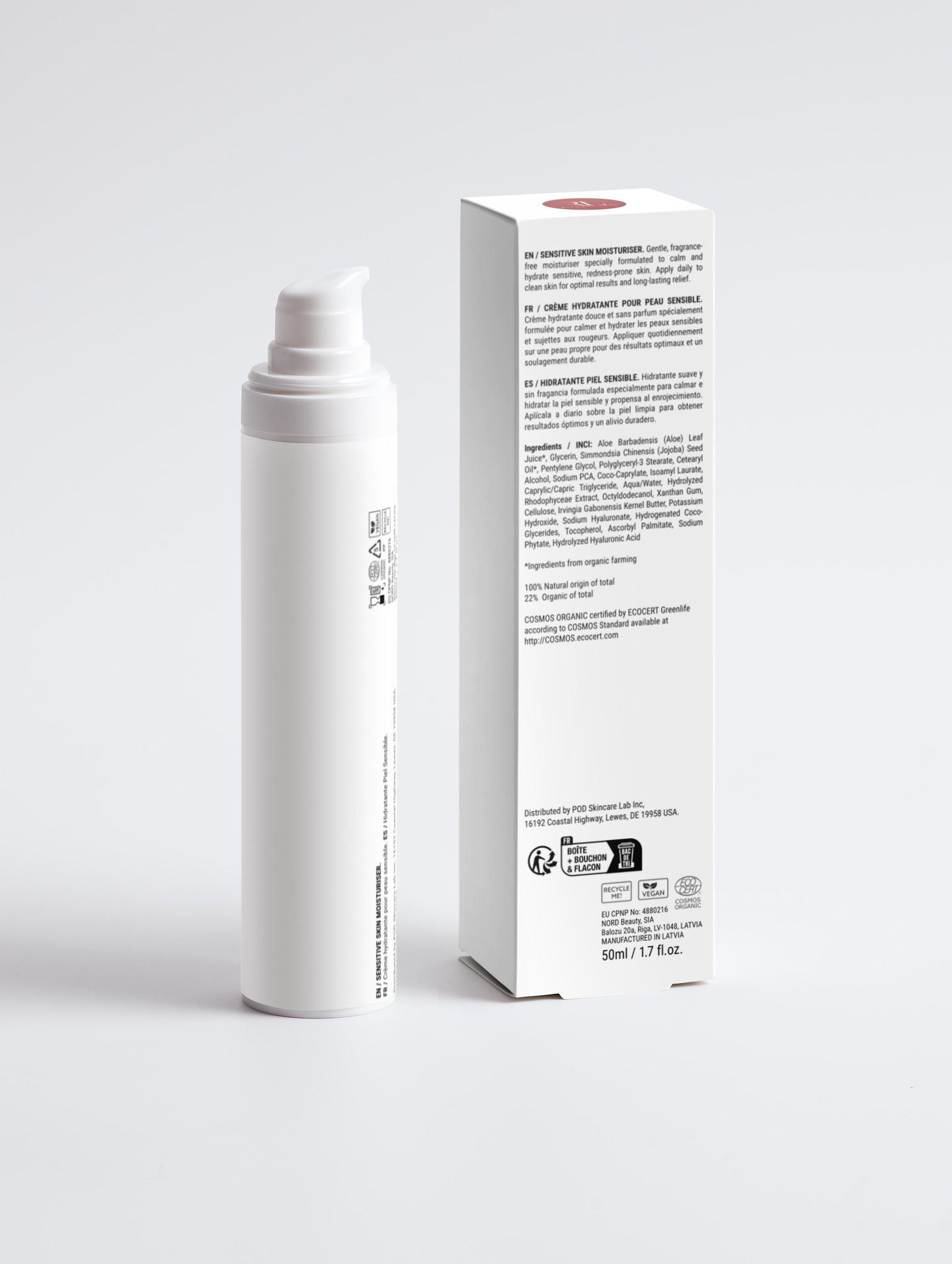 Sensitive Skin Moisturiser, Fragrance Free